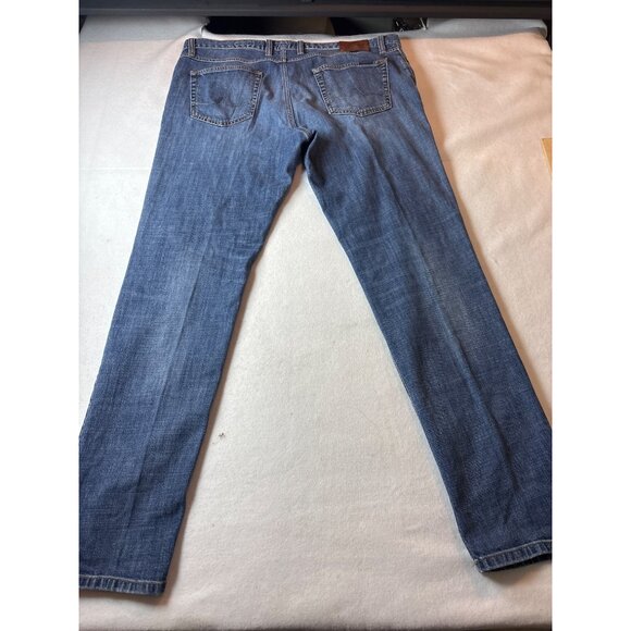 Alberto Mens Blue Distressed Jeans Size 40x34 - Picture 9 of 13
